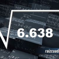 Resultado de la raíz de 6638