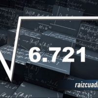 ¿Cuál es el resultado de la raíz de 6721?