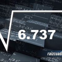 ¿Cuál es la raíz cuadrada de 6737?