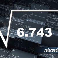 ¿Cuál es el resultado de la raíz de 6743?