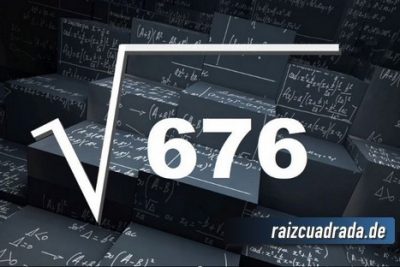 Resultado de la raíz de 676
