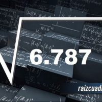 Resultado de la raíz cuadrada de 6787