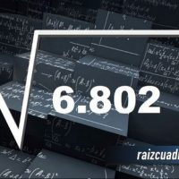 Resultado de la raíz de 6802