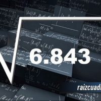 ¿Cuál es la raíz cuadrada de 6843?