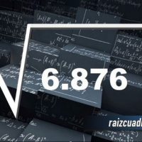 Resultado de la raíz de 6876
