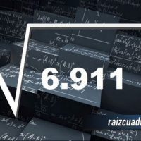 Resultado de la raíz de 6911