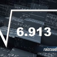 Resultado de la raíz cuadrada de 6913