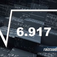 Resultado de la raíz cuadrada de 6917