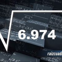 Resultado de la raíz de 6974