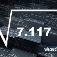 Resultado de la raíz de 7117