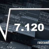Resultado de la raíz cuadrada de 7120