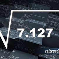 Resultado de la raíz de 7127