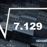 Resultado de la raíz de 7129