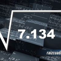 Resultado de la raíz cuadrada de 7134