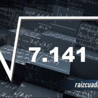 ¿Cuál es el resultado de la raíz cuadrada de 7141?