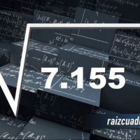¿Cuál es el resultado de la raíz cuadrada de 7155?