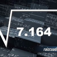 ¿Cuál es la raíz cuadrada de 7164?