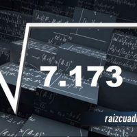Resultado de la raíz de 7173