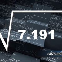 Resultado de la raíz de 7191