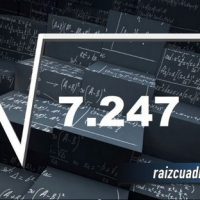 Resultado de la raíz de 7247