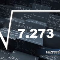 ¿Cuál es la raíz de 7273?