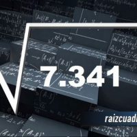 Resultado de la raíz cuadrada de 7341
