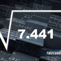 ¿Cuál es la raíz cuadrada de 7441?