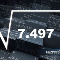 ¿Cuál es la raíz de 7497?