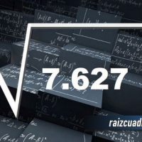 ¿Cuál es la raíz cuadrada de 7627?