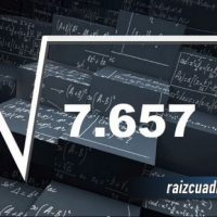¿Cuál es el resultado de la raíz cuadrada de 7657?