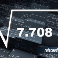 ¿Qué se obtiene al resolver la raíz cuadrada de 7708?