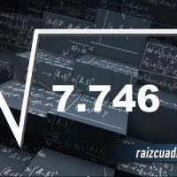 Resultado de la raíz de 7746