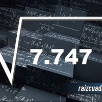¿Cuál es el resultado de la raíz de 7747?