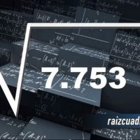 ¿Qué se obtiene al resolver la raíz cuadrada de 7753?