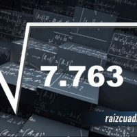 ¿Cuál es el resultado de la raíz cuadrada de 7763?
