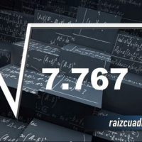 ¿Cuál es la raíz cuadrada de 7767?