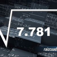 Resultado de la raíz cuadrada de 7781