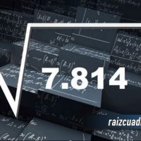 ¿Qué se obtiene al resolver la raíz de 7814?