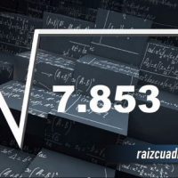 ¿Cuál es el resultado de la raíz cuadrada de 7853?