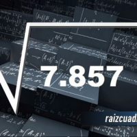 ¿Cuál es el resultado de la raíz cuadrada de 7857?