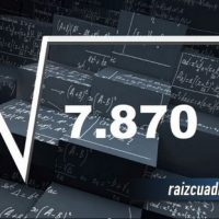 Resultado de la raíz de 7870