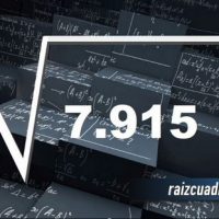 ¿Qué resultado obtenemos al resolver la raíz de 7915?