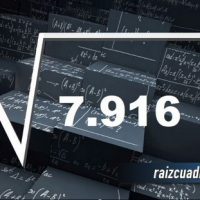 Resultado de la raíz cuadrada de 7916