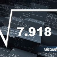 Resultado de la raíz cuadrada de 7918