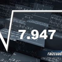 Resultado de la raíz de 7947