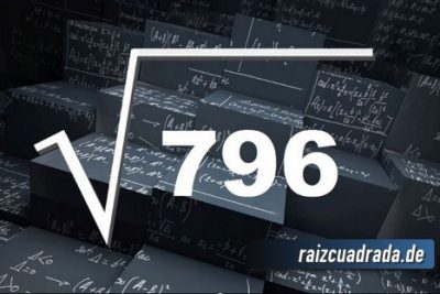 Resultado de la raíz de 796