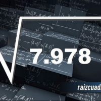 Resultado de la raíz cuadrada de 7978
