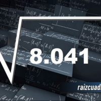 Resultado de la raíz de 8041