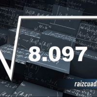 Resultado de la raíz cuadrada de 8097