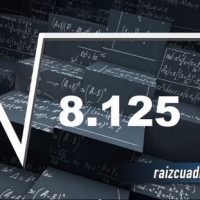 Resultado de la raíz cuadrada de 8125